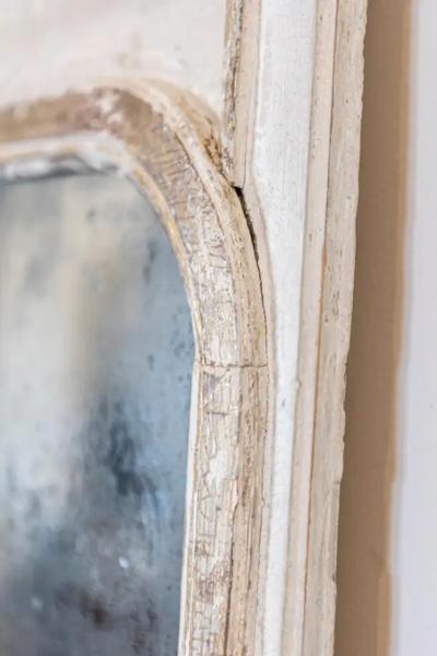 French Louis XVI Period 1790s Trumeau Mirror with Carved Liberal Arts Allegory