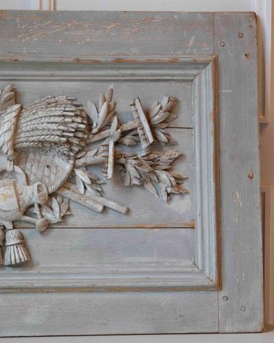 French Louis XVI Period Carved Wood Panel 18th Century