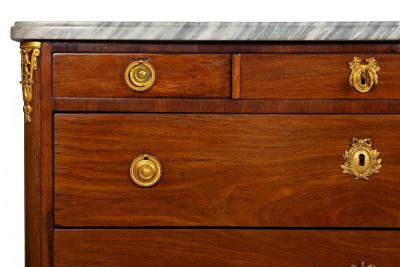 French Louis XVI Period Mahogany Commode stamped by J Canabas ca 1775