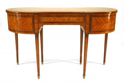 French Louis XVI Satinwood Kidney Desk