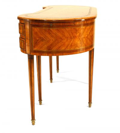 French Louis XVI Satinwood Kidney Desk