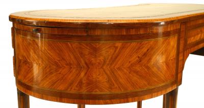 French Louis XVI Satinwood Kidney Desk