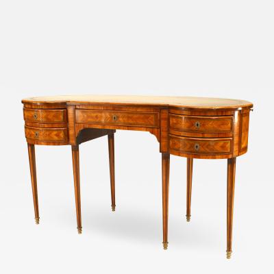 French Louis XVI Satinwood Kidney Desk