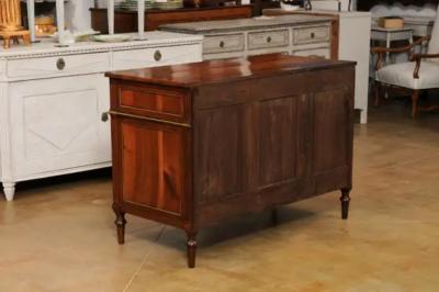 French Louis XVI Style 1890s Commode with Graduated Drawers and Brass Hardware
