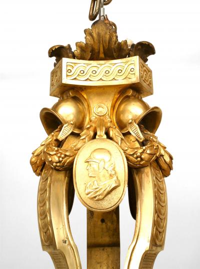 French Louis XVI Style 19th Cent Bronze Dore 12 Arm Chandelier