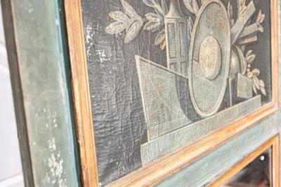 French Louis XVI Style 19th Century Trumeau with Painted Allegory of Science