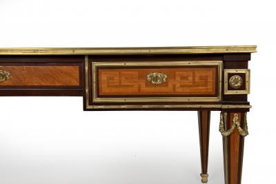 French Louis XVI Style Antique Bureau Plat Writing Desk circa 1880