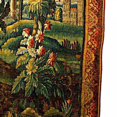French Louis XVI Style Aubusson Castle Tapestry