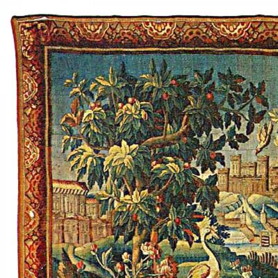 French Louis XVI Style Aubusson Castle Tapestry