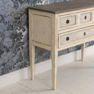 French Louis XVI Style Bedside Commode in Original Paint Circa 1910