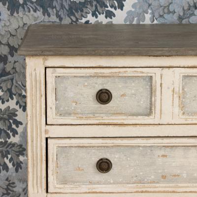 French Louis XVI Style Bedside Commode in Original Paint Circa 1910