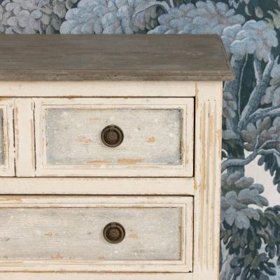 French Louis XVI Style Bedside Commode in Original Paint Circa 1910
