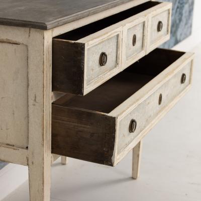 French Louis XVI Style Bedside Commode in Original Paint Circa 1910
