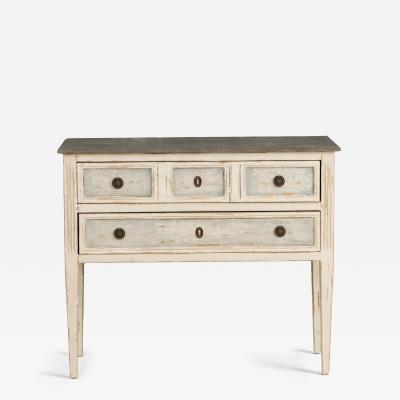 French Louis XVI Style Bedside Commode in Original Paint Circa 1910