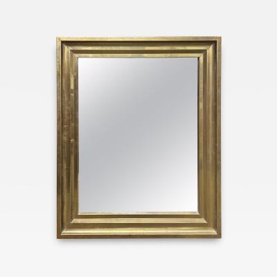 French Louis XVI Style Brass Mirror