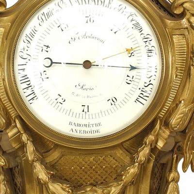 French Louis XVI Style Bronze Barometer
