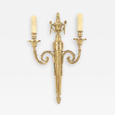 French Louis XVI Style Bronze Wall Sconces