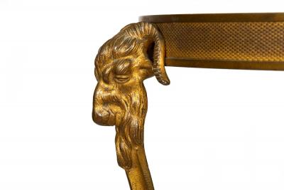 French Louis XVI Style Bronze and Marble Two Tier Table Gueridon