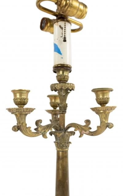 French Louis XVI Style Candelabra Table Lamps