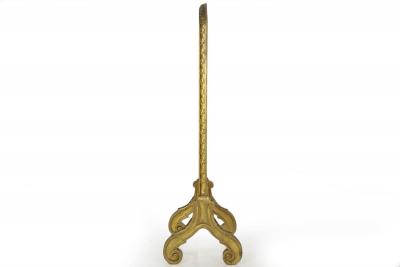 French Louis XVI Style Carved Giltwood Fire Screen c 1900
