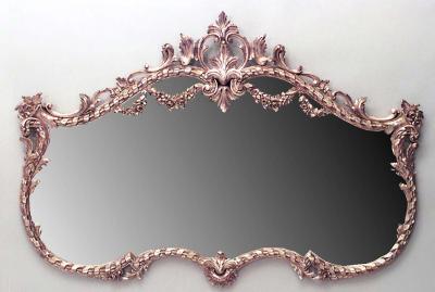 French Louis XVI Style Carved Giltwood Wall Mirror