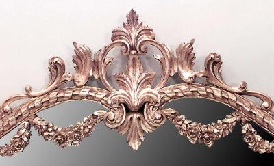 French Louis XVI Style Carved Giltwood Wall Mirror