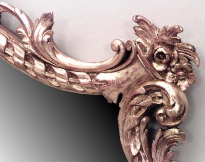 French Louis XVI Style Carved Giltwood Wall Mirror