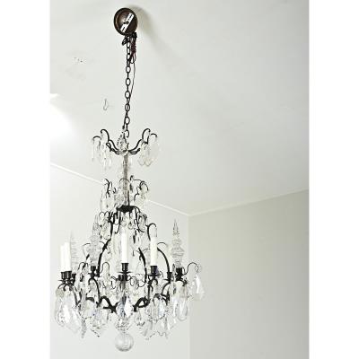 French Louis XVI Style Crystal Chandelier