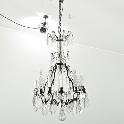 French Louis XVI Style Crystal Chandelier