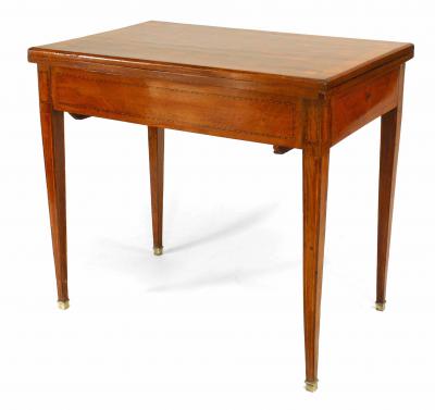 French Louis XVI Style Fruitwood Game Table