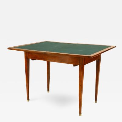 French Louis XVI Style Fruitwood Game Table