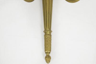 French Louis XVI Style Gilt Bronze Two Light Wall Sconce
