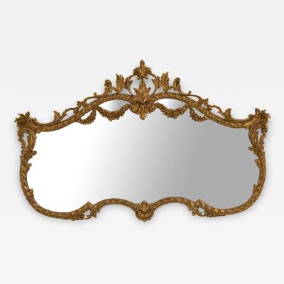 French Louis XVI Style Gilt Carved Wall Mirror