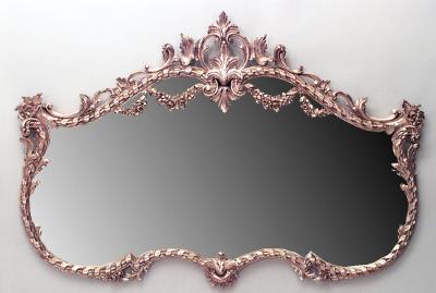 French Louis XVI Style Gilt Carved Wall Mirror