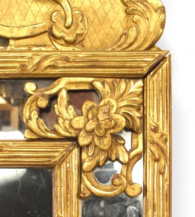 French Louis XVI Style Gilt wood Carved Wall Mirror
