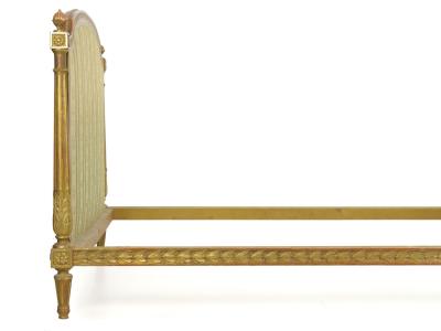 French Louis XVI Style Giltwood Bed c 1900