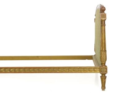 French Louis XVI Style Giltwood Bed c 1900