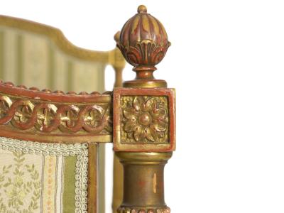 French Louis XVI Style Giltwood Bed c 1900