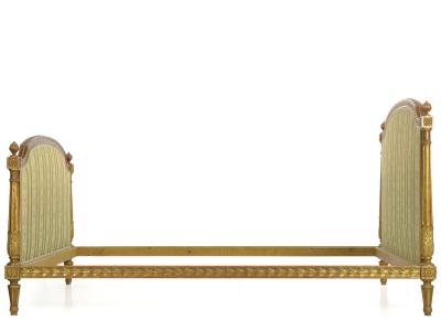 French Louis XVI Style Giltwood Bed c 1900