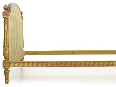 French Louis XVI Style Giltwood Bed c 1900