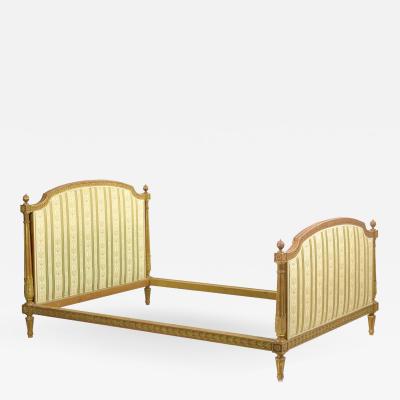 French Louis XVI Style Giltwood Bed c 1900