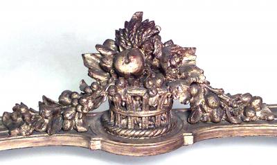 French Louis XVI Style Giltwood and Marble Top Console Table