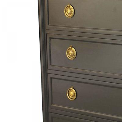 French Louis XVI Style Jansen Ebonized Chest
