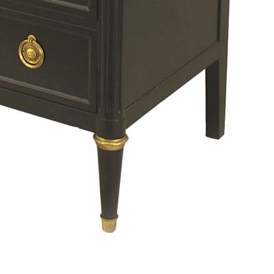 French Louis XVI Style Jansen Ebonized Chest