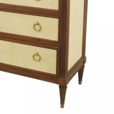 French Louis XVI Style Jansen Mahogany Chest