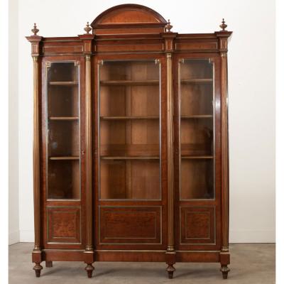 French Louis XVI Style Mahogany Bibliotheque