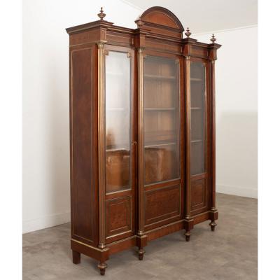 French Louis XVI Style Mahogany Bibliotheque