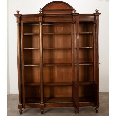 French Louis XVI Style Mahogany Bibliotheque