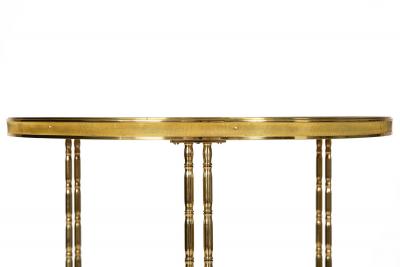 French Louis XVI Style Mahogany Bronze Gueridon Side Table