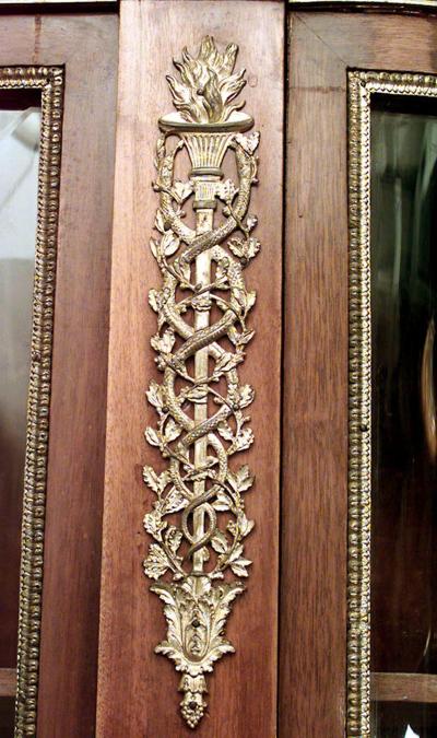 French Louis XVI Style Mahogany Cabinet